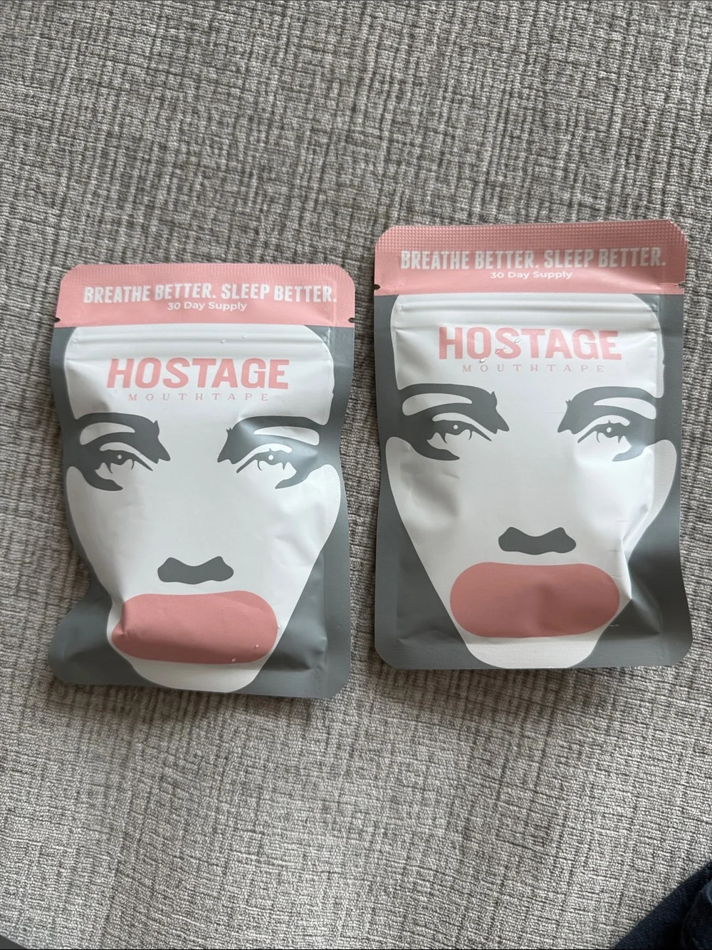 Hostage Mouthtape Breath Better Sleep Better, 2 packets, 60 day supply